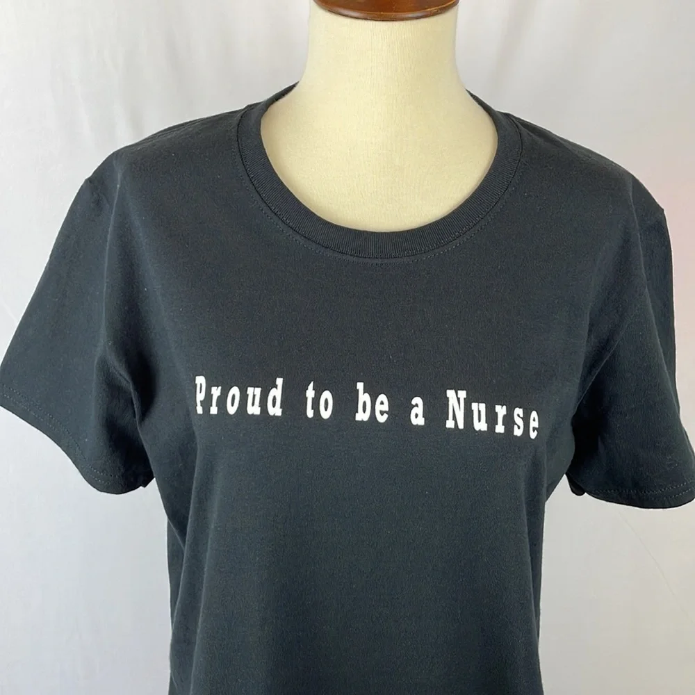 Proud to Be a Nurse" Graphic Tee "Here to Save Your @$$ - Not Kiss It" - Medium - Picture 3 of 12